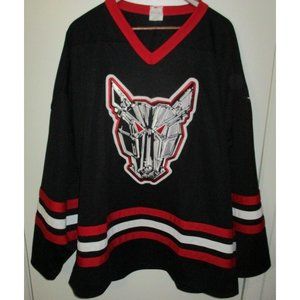 OHL Athletic Knit Mississauga IceDogs Embroidered Patches Men's Jersey XXL VTG